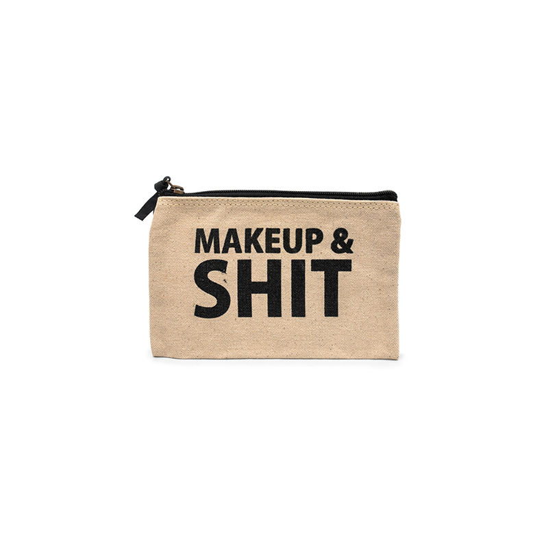 Canvas Pouch Bags - Makeup & Shit